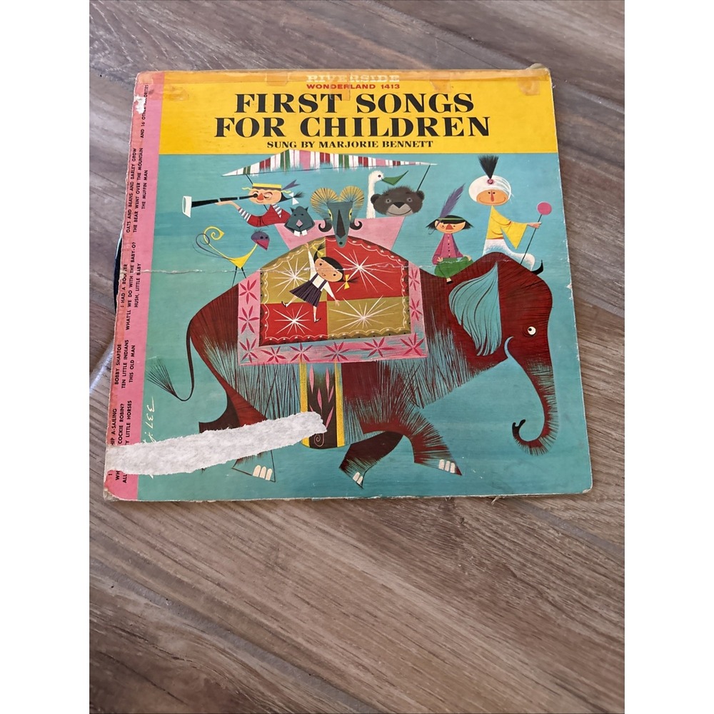 Marjorie Bennett First Songs for Children Vinyl Record Riverside Wonderland 1413